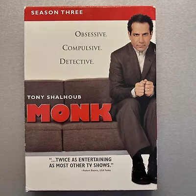 Monk - Season 3 (DVD 2005 4-Disc Set) • $10