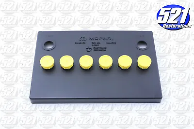 Fits Mopar Group 24 Battery Cover Yellow Caps 66-74 Cuda SuperBee Duster Dart • $69.93