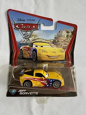 Disney Cars 2 - JEFF GORVETTE #7 - Mattel Diecast 1:55 Official Rare Corvette • $25