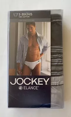 Vintage 3 Pack Jockey Elance Bikini Brief Low Rise NIB 2003  XL Layered Jamaica • $59.50