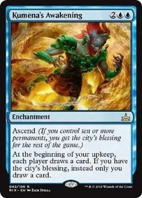 Kumena's Awakening RARE Rivals Of Ixalan MTG Magic The Gathering • $3.50