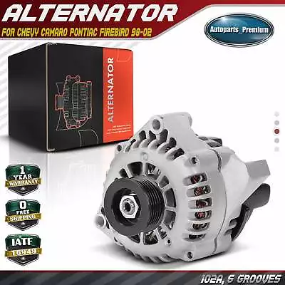 Alternator For Pontiac Firebird Chevrolet Camaro 1998-2002 5.7L 102A/12V CW 6-G • $89.29