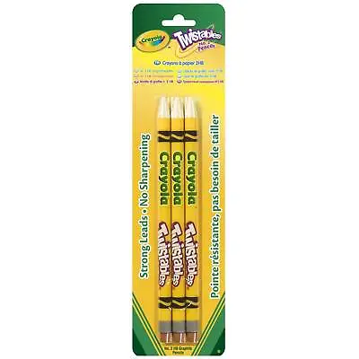 Crayola Twistable No.2 (2HB) Pencils // No Sharpening Just Twist • £3.97