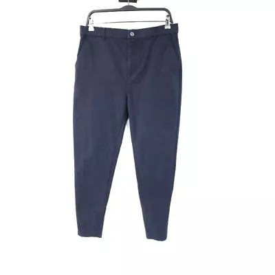 Zanerobe Pants Men's 32 L27 Jogger Chino Flat Front Slim Navy Cotton Blend • $24.99