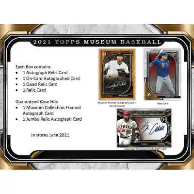2021 Topps Museum Collection Baseball Hobby Box Factory Sealed • $747.99