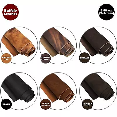 $109.99 • Buy European Leather Work Buffalo Hide 8-10 Oz (3-4mm) | Pre-Cut Leather