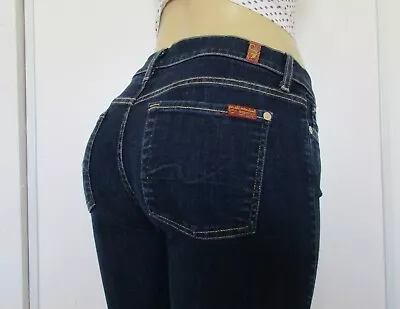 7 For All Mankind Womens Size 28 Cuffed Blue Jean Shorts Bermuda • $20