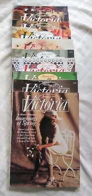 Vintage Lot Of 10 Victoria Magazines From 1990 ~ Very Good Condition  • $24.50