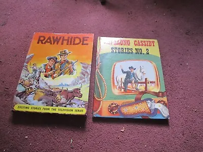 Rawhide And Hopalong Cassidy Annuals 1960 + 1957 Cowboy Western Books • £9.99