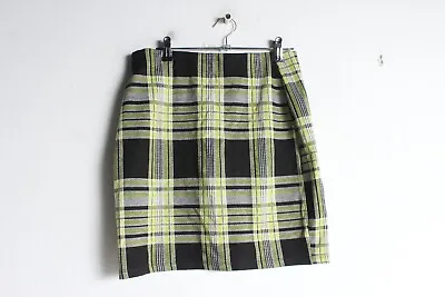 New Look Maternity Womens Check Skirt Mini Black - Size 8 (V-G9) • £3.99