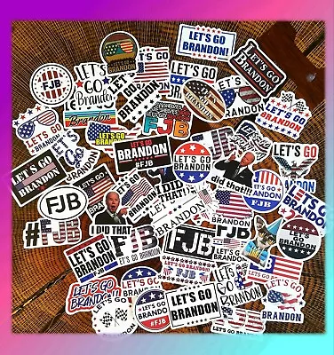 50 Let's Go Brandon Stickers - Vinyl Decal Funny FJB Joe Biden I Did That.  • $8.50