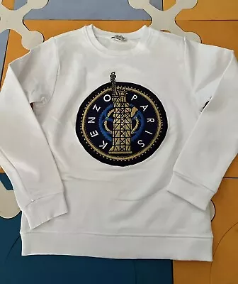 Kenzo Boys Statue Of Liberty Cotton Sweatshirt Size 8 • $55