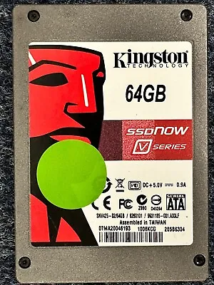 £8.49 • Buy Kingston 64GB SATA 2.5'' SSD Kingston Technology Solid State Drive SSD Now V