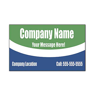 Custom Company Custom Message Address Phone Car Door Magnets Magnetic Sign-QTY 2 • $31.99