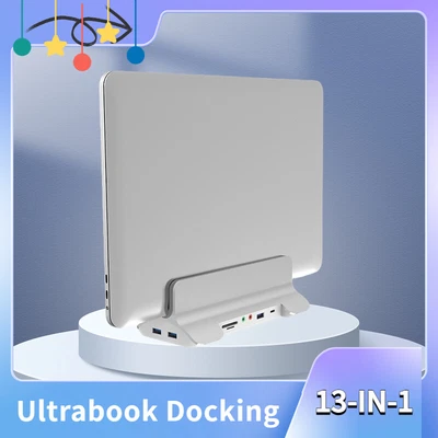 £35.99 • Buy 13-IN-1 USB Type C Docking Station Adapter Hub HDMI PD RJ45 Gigabit  LAN