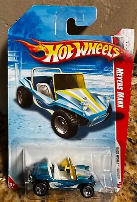 👀 Hot Wheels Race World Beach '10 Meyers Manx Dune Buggy Blue Car B 👀 • $9.99