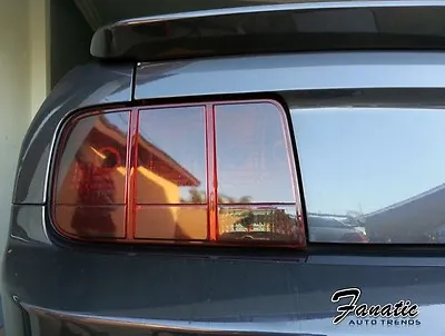 05-09 Mustang GT SVT Smoked Tail Light Overlays Tint Vinyl Wrap SmokeOut PRECUT • $23.22