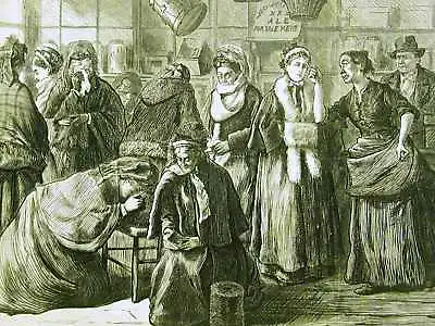 WOMEN'S CRUSADE INTEMPERANCE LIQUOR 1874 Print Matted • $35