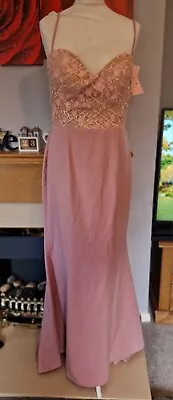 Jarlo Pink Beautiful Long Dress Size 14 Bridesmaid Dress? • £35