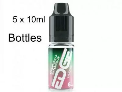 5x 10ml Edge E-Liquid Strawberry And Watermelon 3mg And 6mg • £8.99