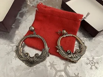 ❤️margot De Taxco Art Nouveau Earrings 950 Silver Tr-114 Melesio Rodriguez Mex • $154