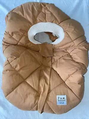 7 A.M.  Enfant Car Seat Cover Cocoon-Brown • $39.95