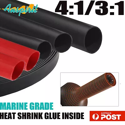 Heat Shrink Tubing Double Wall Glue Marine Grade Heatshrink Corrosion Protection • $6.98