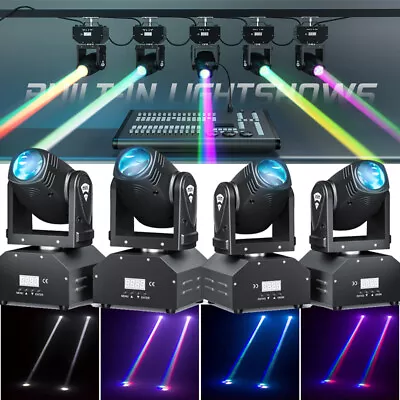 Mini Moving Head Stage Light RGBW DMX Beam Spot Lighting DJ Disco Show Wedding • $64.99