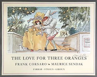 Maurice Sendak   SIGNED Color Print   The Love For Three Oranges   FSG  1990  • $763.75