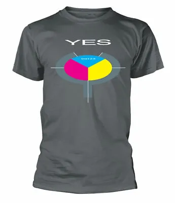 Official Yes T Shirt 90125 Grey Mens Unisex Classic Rock Metal Band Tee NEW • £7.99