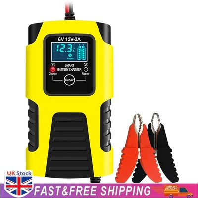 £14.30 • Buy 3 Stages Smart Motorcycle Battery Chargers 6V 12V Fully Automatic Repair Charger