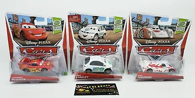 LOT OF 3 - Disney/Pixar Cars - WGP (LIGHTNING McQUEENERIKSHU TODOROKI) - NEW! • $24.98