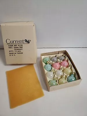 Current Vintage 12 Mini Glass Ball Ornaments • $14.99