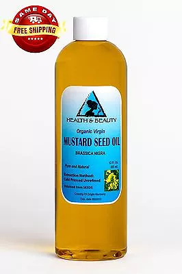 Mustard Oil Organic Unrefined Virgin Cold Pressed Raw Premium Fresh Pure 24 Oz • $18.49
