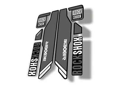 Rock Shox BOXXER 2015 Mountain Bike Cycling Decal Kit Sticker Adhesive Gray • $19.99