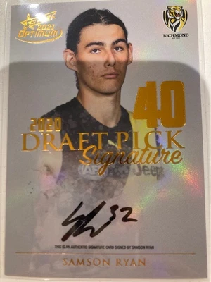 $22.50 • Buy 2021 AFL Select Optimum Draft Pick Signature - Samson Ryan - Richmond LOW# 002