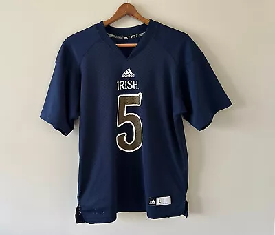 Adidas 2012 Notre Dame Fighting Irish Football Jersey #5 Blue Manti Te’o YOUTH L • $19.99