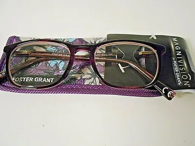 Reading Glasses Magnivision ELANA PURPLE MSRP $26.50 #645 • $9.99