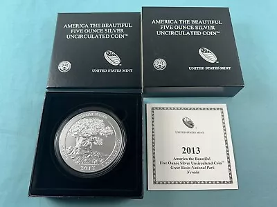 2013 Great Basin America The Beautiful BURNISHED 5 Oz Silver Coin • $0.99