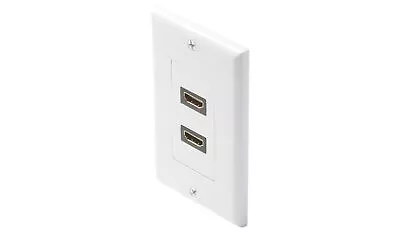 Steren HDMI 2-Port Decorator Wall Plate White • $7.99