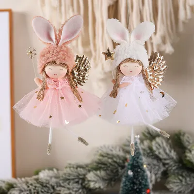 £2.49 • Buy Christmas Angel Doll Pendant Xmas Tree Hanging Plush Table Decor Party Ornaments