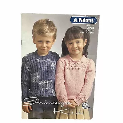 Patons Knitting  Book 1253 -  Zhivago Kids 16 Styles 2 - 10 Years • $16