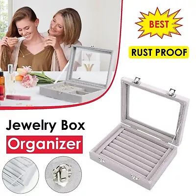 Jewellery Box Organizer Jewellery Case Jewellery Holder Earring Ring Storage • $19.99