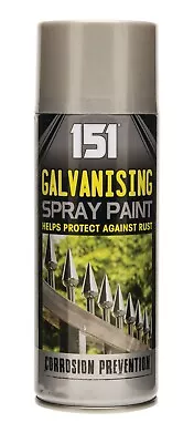 151 Galvanised All Purpose Spray Paint For Metal Wood Plastic Aerosol 400ml • £9.99