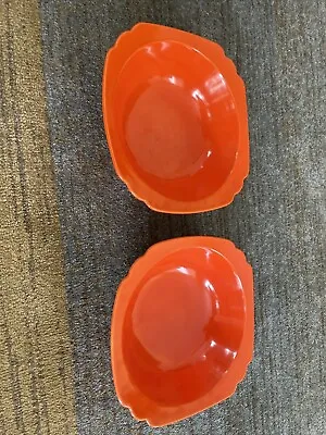 Homer Laughlin Riviera  Red/Orange Round Nappy Bowl 2 Available • $20