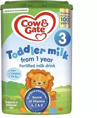 Cow & Gate 3 Growing Up Milk 800g Powder For 1-2 Years • £72.95