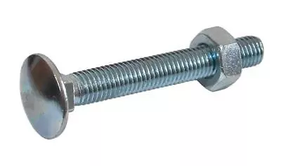 Cup Square Carriage Bolts Hex Nut Timber Dome Head Coach Screws Zinc Plated • £2.68