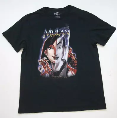 Medium Disney Mulan Black Mans Cotton Graphic Men's Movie Tee T-Shirt Top Y7 • $19.99