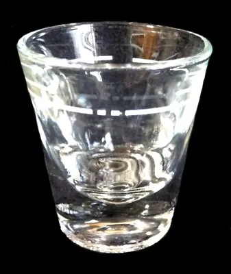 Vintage Shot Glass With Pour Line Heavy Base Shooter 2-3/8  Jigger • $5.99