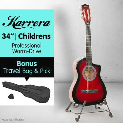 $59 • Buy New Red Childrens Acoustic Guitar Ideal Kids Gift